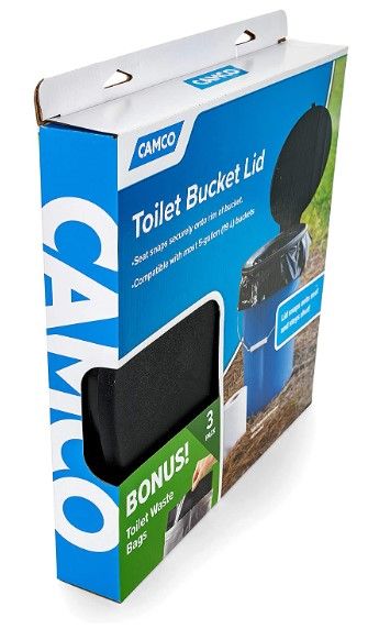 Toilet Seat w/Lid and 3 Bags f